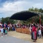 Suasana Pawai Karnaval HUT RI ke-80 di Lapangan Kecamatan Sungai Durian, Kotabaru, Kalimantan Selatan, Sabtu (9/8/2025). Foto: Humas Polres Kotabaru