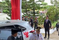 Peringatan HUT RI ke-80 di Tanah Bumbu, Minggu 17 Agustus 2025, dipimpin Bupati Andi Rudi Latif dengan sederhana