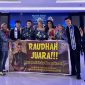 Raudhah, mahasiswi STIKes Intan Martapura, bersama para finalis dan pendukung usai dinobatkan sebagai Putri Pariwisata Nusantara 2025 di Ibu Kota Nusantara, Minggu (24/8/2025) malam.