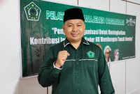 Ketua ISNU Tanah Bumbu, Muhammad Akram Sadli, saat menghadiri Pelatihan Manajemen Organisasi dan Rakercab ISNU Tanbu 2025 di Tanah Bumbu, Minggu (31/8/2025).