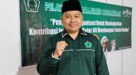 Ketua ISNU Tanah Bumbu, Muhammad Akram Sadli, saat menghadiri Pelatihan Manajemen Organisasi dan Rakercab ISNU Tanbu 2025 di Tanah Bumbu, Minggu (31/8/2025).