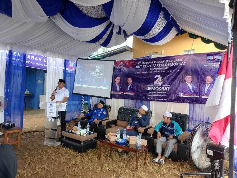 Bupati Rahmat Trianto hadiri HUT ke-24 dan dukung Partai Demokrat di Tanah Laut, untuk bangun daerah dan tingkatkan kesejahteraan masyarakat