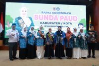 Rakor Bunda PAUD Provinsi Kalsel 2025 tekankan wajib belajar. di Gedung Mahligai Pancasila, Banjarmasin, Senin 8 September