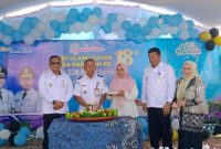 Warga Desa Baroqah Tanah Bumbu merayakan HUT ke-18 dengan syukuran, Rabu 3 September 2025, penuh kebersamaan