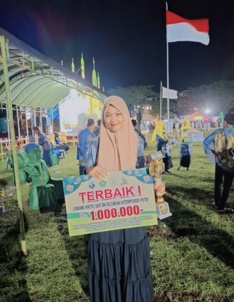 Siti Muslimah, mahasiswi UNUKASE, harumkan nama kampus lewat prestasi di MTQMN XVIII 2025 sebagai generasi muda Qur’ani Indonesia
