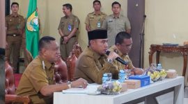 Bupati Tanah Laut, H. Rahmat Trianto, tekankan percepatan anggaran, sukses Porprov Kalsel, dan pengawasan Program Makan Bergizi Gratis saat Coffee Morning.