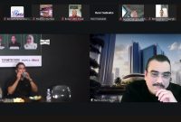 Prof. Dr. Harris Arthur Hedar (kanan) saat menyampaikan pandangan dalam Dialog Nasional bertema “Media Baru: Peluang dan Tantangannya” yang digelar secara hybrid oleh Serikat Media Siber Indonesia (SMSI), Selasa (7/10/2025).