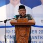 Wakil Bupati Tanah Laut, HM Zazuli, menyampaikan sambutan saat membuka Musabaqah Qiraatil Kutub (MQK) ke-VIII Tingkat Kabupaten Tanah Laut Tahun 2025 di Pondok Pesantren Asy-Syuhada, Pelaihari, Jumat (10/10/2025), (Foto dok. Pemkab Tala)