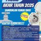 Poster resmi PT Air Minum Bersujud Tanah Bumbu tentang Promo Akhir Tahun 2025, menawarkan biaya sambungan rumah baru hanya Rp750 ribu dengan kuota terbatas hingga 15 November 2025.