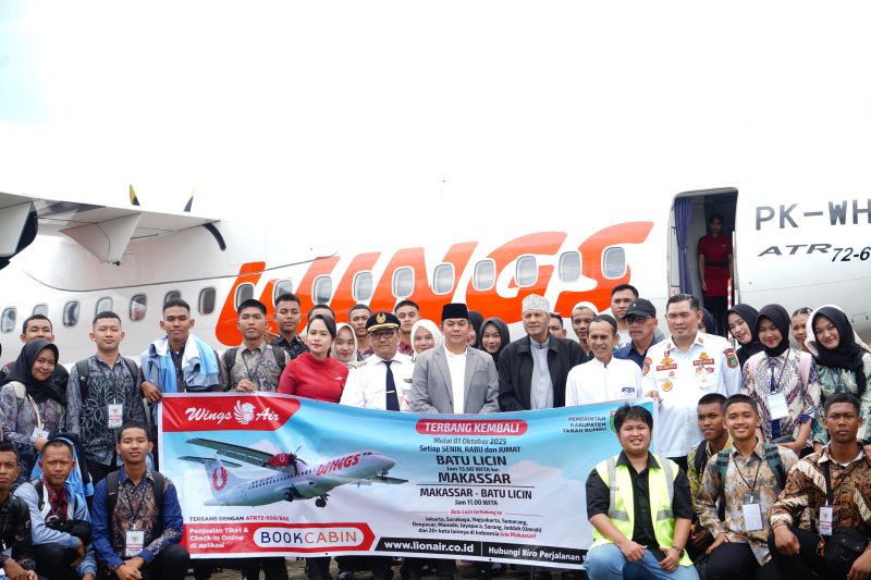Penerbangan perdana Batulicin–Makassar resmi beroperasi, tiket langsung ludes terjual, hadirkan efisiensi perjalanan