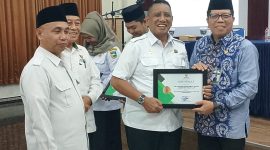 Wakil Bupati Tanah Laut HM Zazuli dalam Rakorda BAZNAS Kabupaten Tanah Laut di Aula Algoritma, Rabu (5/11/2025).