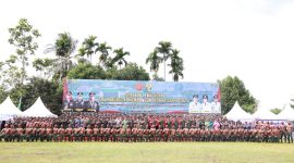 Upacara penutupan TMMD ke-126 di Tanah Bumbu berlangsung khidmat, wujud sinergi TNI dan pemerintah bangun desa