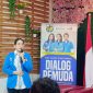 Ketua Umum DPP KNPI, Putri Khairunnisa, saat memberikan sambutan dalam dialog pemuda bertema “Perspektif Pemuda Pasca Putusan 135 MK” di Jakarta, Jumat (14/11/2025).