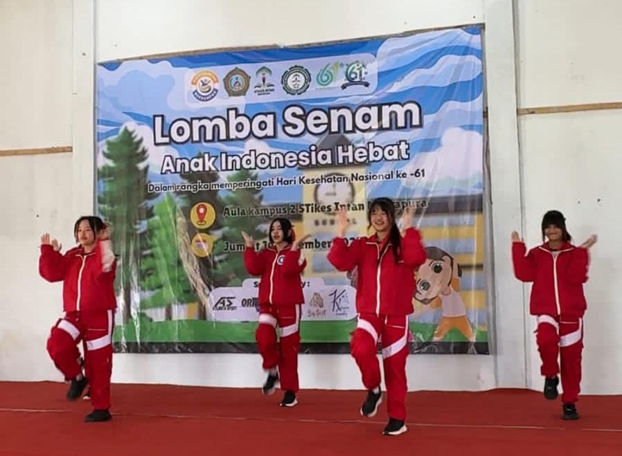 STIKES Intan Martapura gelar Lomba Senam Anak Indonesia Hebat untuk peringati HKN ke-61 dan dorong pelajar hidup sehat aktif.