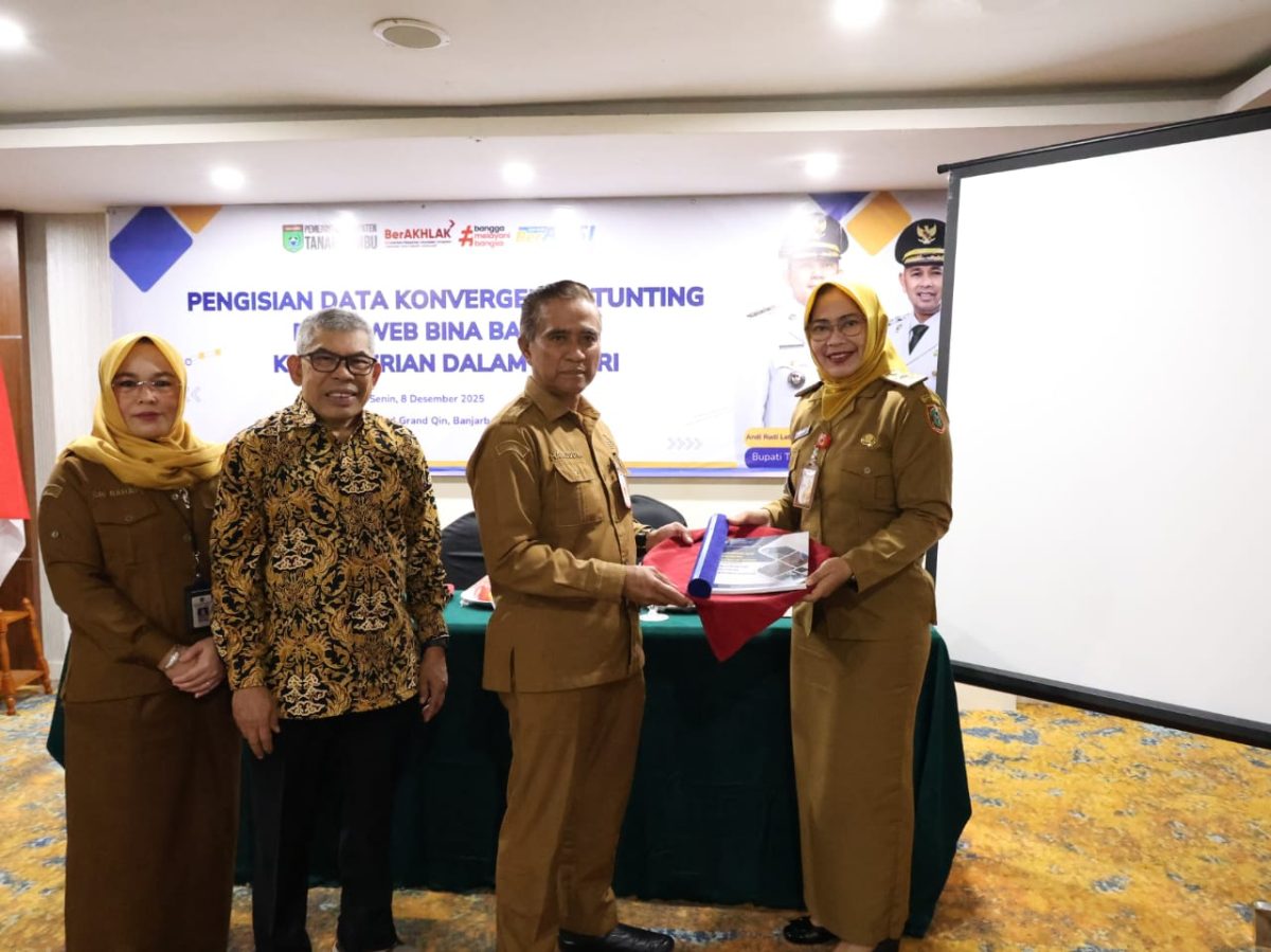 Pemkab Tanah Bumbu memperkuat akurasi data stunting untuk meningkatkan kinerja konvergensi dan mempercepat penurunan stunting.