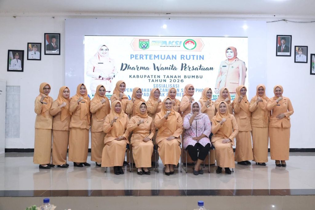 Dharma Wanita Persatuan (DWP) Kabupaten Tanah Bumbu sosialisasikan Pencegahan Kecanduan Smartphone pada Anak dan Remaja