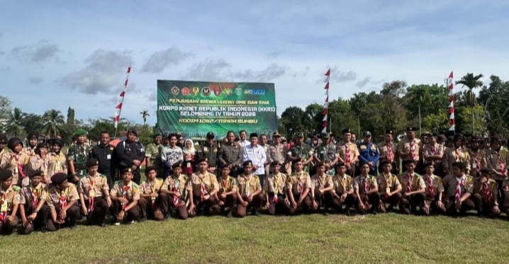 Bupati Tanah Bumbu Andi Rudi Latif. membuka kegiatan Persami Korps Kadet Republik Indonesia (KKRI) Gelombang IV Tahun 2026