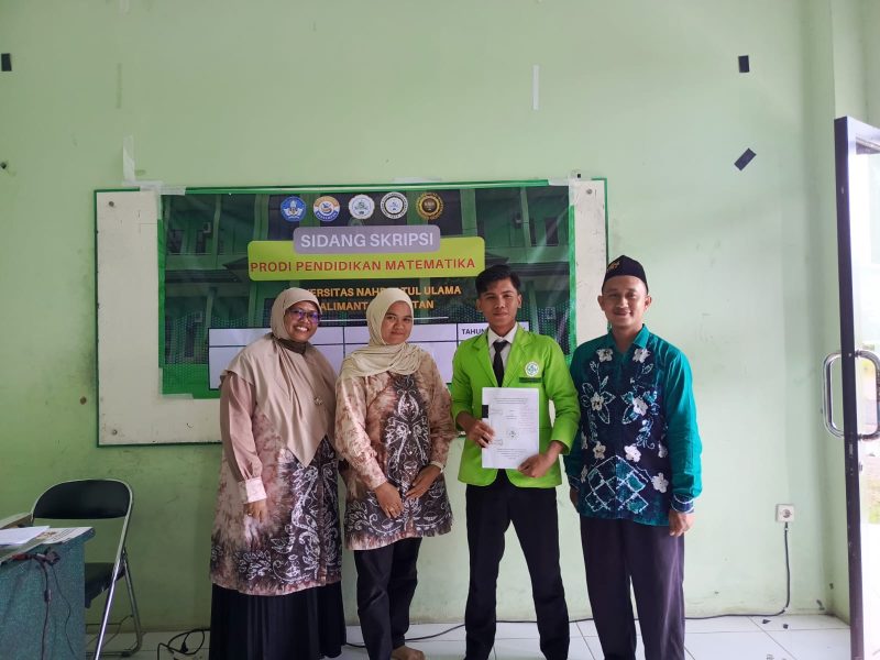Mahasiswa Program Studi Pendidikan Matematika (PMTK) Universitas Nahdlatul Ulama Kalimantan Selatan kembali menorehkan prestasi membanggakan