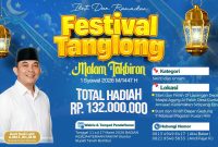 Poster Festival Tanglong Malam Takbiran Idulfitri 1447 H yang digelar Pemkab Tanah Bumbu dengan total hadiah Rp132 juta.