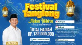 Poster Festival Tanglong Malam Takbiran Idulfitri 1447 H yang digelar Pemkab Tanah Bumbu dengan total hadiah Rp132 juta.