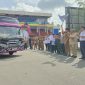 Bupati H. Rahmat Trianto dan wakil Bupati Tanah Laut memberangkatkan program mudik gratis bagi masyarakat menjelang Hari Raya Idulfitri 2026. (Pelitanusantara.net/Diyan).