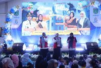 Suasana kegiatan story telling dalam rangka Aksi Inovasi Tanbu 2026 di Ruang Terbuka Publik Simpang Empat, Jumat (03/04/2026).