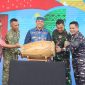 Bupati Tanah Bumbu Andi Rudi Latif saat membuka secara resmi Aksi Inovasi Tanbu 2026 dalam rangka HUT ke-23 di Ruang Terbuka Publik Simpang Empat, Kamis (02/04/2026).