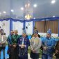 Bupati Tanah Bumbu Andi Rudi Latif bersama Ketua DPRD, Wakil Ketua DPRD, Kejari, Dandim, dan unsur Forkopimda saat memberikan keterangan kepada awak media usai rangkaian peringatan Hari Jadi ke-23 Kabupaten Tanah Bumbu, Rabu (08/04/2026).