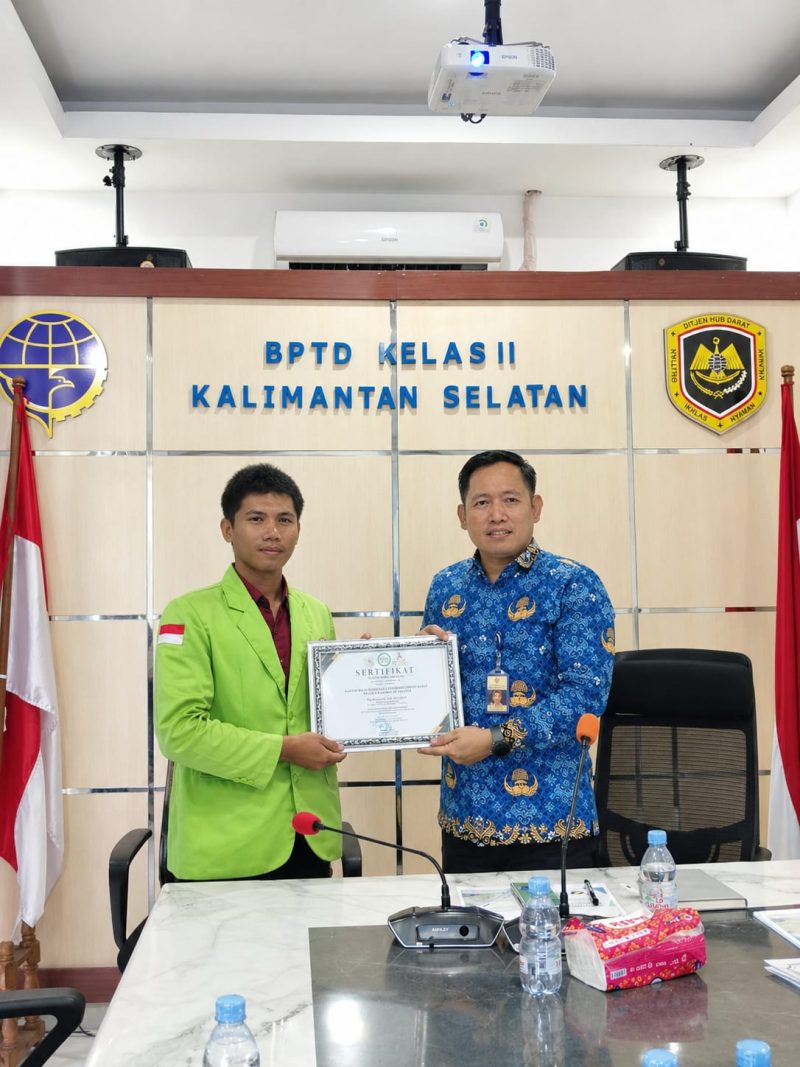 Badan Eksekutif Mahasiswa (BEM) UNUKASE melakukan audiensi dengan Balai Pengelola Transportasi Darat (BPTD) Kelas II Kalimantan Selatan
