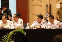 Rapat Koordinasi Sinkronisasi Program Penanganan Blankspot se-Kalimantan Selatan di Banjarmasin, diikuti Pemkab Tanah Bumbu melalui Kominfo SP sebagai upaya percepatan pemerataan akses internet di wilayah pedesaan.