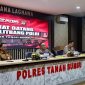 Tim Puslitbang Mabes Polri saat melaksanakan kegiatan penelitian terkait penanganan unjuk rasa di Polres Tanah Bumbu, Senin (04/05/2026).