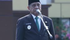 Bupati Tanah Laut, H.Zazuli Saat Membacakan Pidato resmi Menteri Komunikasi dan Digital RI.