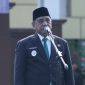 Bupati Tanah Laut, H.Zazuli Saat Membacakan Pidato resmi Menteri Komunikasi dan Digital RI.