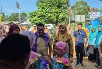 Suasana kebersamaan jajaran Pemkab Tanah Laut, Tim Penilai TPK2D Provinsi Kalsel, para kader PKK, Posyandu, serta warga Desa Damar Lima, Kecamatan Batu Ampar, Selasa (19/05/2026).