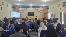 Suasana Rapat Koordinasi Rencana Aksi Daerah (RAD) P4GN Kabupaten Tanah Laut Tahun 2026 yang berlangsung khidmat di Aula Kesbangpol Tanah Laut, Pelaihari, Rabu (20/05/2026).