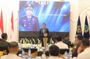 Bupati Tanah Bumbu, Andi Rudi Latif, menyampaikan sambutan pada acara Serah Terima Jabatan dan Pisah Sambut Kepala Lapas Kelas III Batulicin di Batulicin, Rabu (20/05/2026).