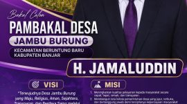 H. Jamaluddin menyatakan kesiapannya untuk maju sebagai Bakal Calon Pembakal Desa Jambu Burung Kecamatan Beruntung Baru, Kabupaten Banjar