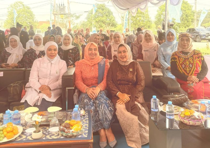 Anggota DPRD Tanah Bumbu Hj Ernawati saat menghadiri peresmian Gedung Dialisis RSUD dr H Andi Abdurrahman Noor yang diresmikan Bupati Andi Rudi Latif di Batulicin, Senin (01/06/2026).
