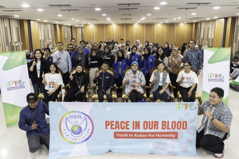 HWPL dan IPYG menyelenggarakan kampanye donor darah. Kampanye tersebut bertajuk “Peace in Our Blood” di Medan dan Jakarta pada 3–4 Juni 2026