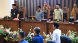 Suasana Rapat Paripurna DPRD Tanah Bumbu di Ruang Sidang Utama, Senin (15/06/2026).
