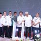 Asisten Perekonomian dan Pembangunan Setda Tanah Bumbu Eryanto Rais bersama Kepala Diskominfosp Tanah Bumbu Al Husain Mardani menghadiri Public Communication Summit 2026 di Banjarmasin, Rabu (03/06/2026).