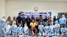 tim dosen dan mahasiswa dari FKIK ULM menghadirkan inovasi edukasi berbasis metode World Café yang interaktif dan partisipatif
