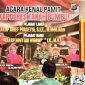 Ketua DPRD Kabupaten Tanah Bumbu, Andrean Atma Maulani, menyampaikan sambutan saat menghadiri acara kenal pamit Kapolres Tanah Bumbu, Rabu (15/07/2026).