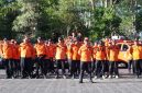 Personel BPBD Kabupaten Tanah Bumbu mengikuti Apel Kesiapsiagaan Menghadapi Bencana Kebakaran Hutan dan Lahan (Karhutla) Provinsi Kalimantan Selatan Tahun 2026 di Banjarbaru, Senin (06/07/2026).