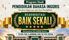 Program Studi Pendidikan Bahasa Inggris, Fakultas Keguruan dan Ilmu Pendidikan, resmi meraih peringkat akreditasi 