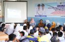 Sosialisasi penggunaan media sosial yang benar yang digelar Gatriwara Tanah Bumbu di SMP Negeri 5 Simpang Empat, Desa Baroqah, Selasa (04/08/2026).