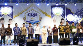 Bupati Tanah Bumbu Andi Rudi Latif saat penutupan MTQN Ke-23 Kecamatan Simpang Empat
