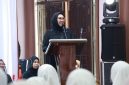 Ketua TP PKK Kabupaten Tanah Bumbu Andi Irmayani Rudi Latif menghadiri Peringatan Maulid Nabi Muhammad SAW Tahun 2026 di Gedung Aksi Merah Putih Kapet, Simpang Empat, Selasa (1/9/2026).