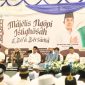 Bupati Tanah Bumbu Andi Rudi Latif mengikuti istighosah dan doa bersama untuk memohon keselamatan serta kemudahan menghadapi musim kemarau dan potensi karhutla di Ruang Terbuka Depan Masjid Al-Falah, Desa Gunung Antasari, Kamis (10/9/2026).