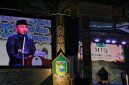 Bupati Tanah Laut, H. Rahmat Trianto, saat menyampaikan sambutan sekaligus membuka secara resmi ajang Musabaqah Tilawatil Quran (MTQ) Nasional ke-48 tingkat Kabupaten Tanah Laut.